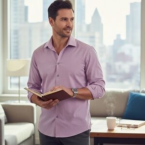 Men's Kenneth Cole Reaction Slim Fit Long Sleeve Button Down Dress Shirt